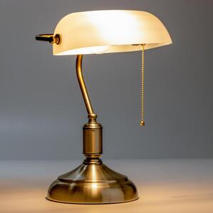 BRILAGI - Stolní lampa BANK OFFICE 1xE27/60W/230V mosaz/bílá
