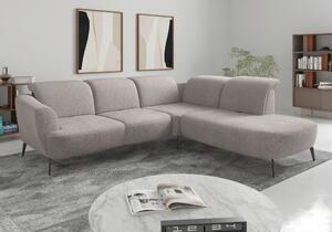 ROHOVÁ SEDAČKA, textil, barvy stříbra Sit & More - Sedací soupravy, Online Only