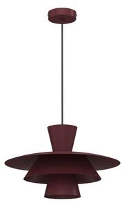 Lustr na lanku PLATO 1xE27/15W/230V burgundy