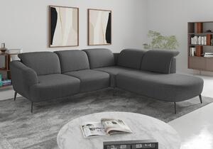 ROHOVÁ SEDAČKA, textil, tmavě šedá Sit & More - Sedací soupravy, Online Only
