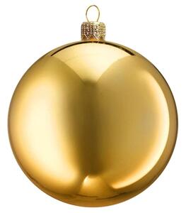 Skleněná vánoční koule zlatá lesk
