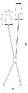 Stojací lampa TREFOT 3xE14/15W/230V béžová