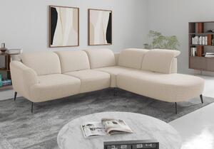 ROHOVÁ SEDAČKA, textil, krémová Sit & More - Sedací soupravy, Online Only