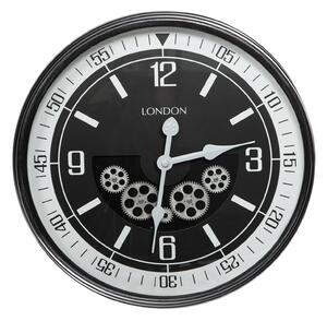 EUROFIRANY Dekorační vintage nástěnné hodiny s pohyblivými převody