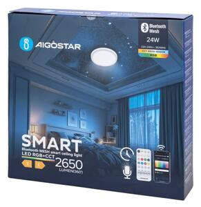 Aigostar-LED RGBW Koupelnové stropní svítidlo LED/24W/230V IP44+dálkové ovládání