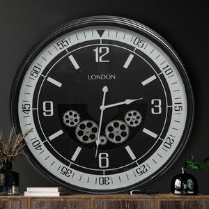 Dekorační vintage nástěnné hodiny s pohyblivými převody