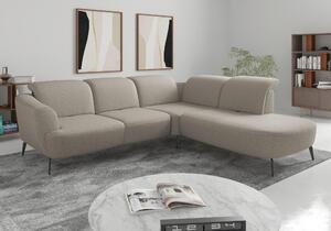 ROHOVÁ SEDAČKA, textil, šedohnědá Sit & More - Sedací soupravy, Online Only