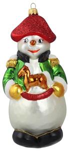 Vánoční figurka sněhulák pirát