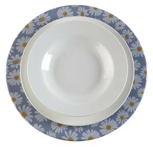 Mělký talíř Versa Cvijeće Kov 33 x 1,5 x 33 cm