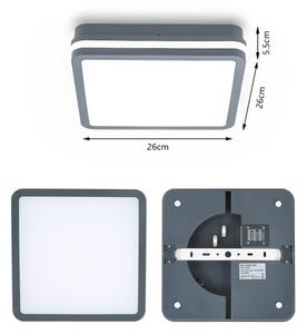 Brilagi - LED Venkovní svítidlo se senzorem BENE LED/24W/230V 26x26 cm IP54