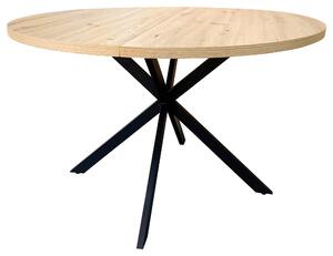 JÍDELNÍ STŮL, černá, barvy dubu, 120/120/75 cm MID.YOU - Jídelní stoly, Online Only