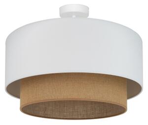 Duolla - Přisazený lustr BOHO 1xE27/15W/230V pr. 45 cm bílá/hnědá