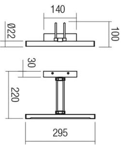 Redo 01-3472 - LED Obrazové svítidlo IKON LED/7,3W/230V 29,5 cm CRI 92 mosaz