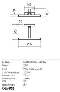 Redo 01-3472 - LED Obrazové svítidlo IKON LED/7,3W/230V 29,5 cm CRI 92 mosaz