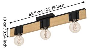 Eglo 43901 - Stropní svítidlo BAILRIGG 3xE27/40W/230V