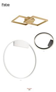 Redo 01-2819 - LED Stmívatelné nástěnné svítidlo FEBE LED/24W/230V černá