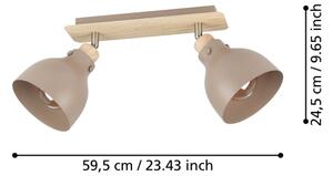 Eglo 900712 - Bodové svítidlo ARRECIFE 2xE27/28W/230V