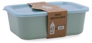 Obdélníkový svačinový box na zavírání Quid Inspira 1,34 L Zelená Plastické (12 kusů)