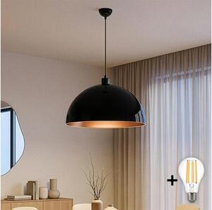 Brilagi - LED Lustr na lanku METALO 1xE27/40W/230V pr. 60 cm černá/měděná