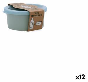 Kulatý svačinový box s víkem Quid Inspira 250 ml Zelená Plastické (12 kusů)