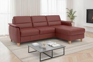 ROHOVÁ SEDAČKA, kůže, červenohnědá Sit & More - Sedací soupravy, Online Only