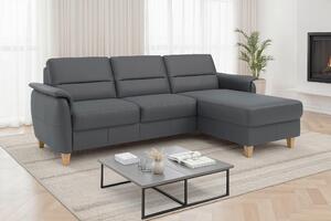 ROHOVÁ SEDAČKA, kůže, černá Sit & More - Sedací soupravy, Online Only