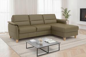 ROHOVÁ SEDAČKA, kůže, olivově zelená Sit & More - Sedací soupravy, Online Only
