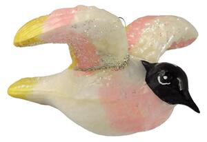 Skleněný ptáček barevný