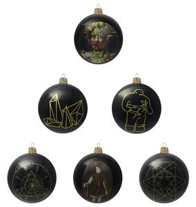 Set vánočních ozdob s dekorem z doby Rudolfa II