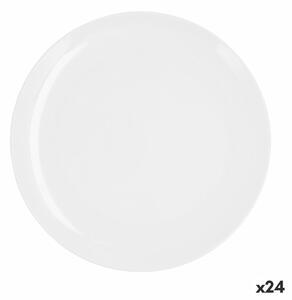 3843 Plochá Mísa Quid Select Basic Bílý Plastické 25 cm (24 kusů)