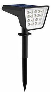 LED RGBW Solární svítidlo se senzorem LED/3,7V IP54 1200 mAh černá