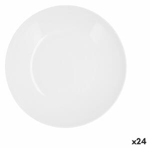 3843 Hluboký Talíř Quid Select Basic Bílý Plastické 23 cm (24 kusů)