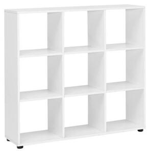 REGÁL, bílá, 108/104/29 cm MID.YOU - Knihovny, Online Only
