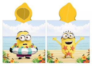 Carbotex dětské pončo Mimoni Bob se učí plavat 50x115 cm