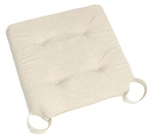 Bellatex Sedák hladký Ulla 40x40 cm na suchý zip smetanová