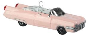 Skleněné auto růžové cabrio
