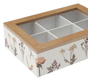 Krabice na čaj Versa Dřevo 17 x 7 x 24 cm