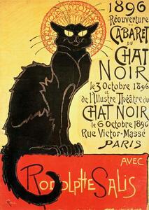 Steinlen, Theophile Alexandre - Obrazová reprodukce Reopening of the Chat Noir Cabaret, 1896, (30 x 40 cm)