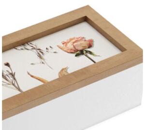 Ozdobná krabice Versa Cvijeće Dřevo MDF 9 x 6 x 24 cm