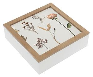 Ozdobná krabice Versa Cvijeće Dřevo MDF 24 x 7 x 24 cm