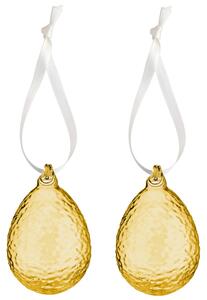 COOEE Design Skleněná velikonoční vajíčka Gry Honey - 2 ks CED495