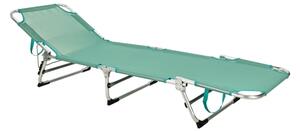 Skládací polohovatelné lehátko SUNO 56x190 cm tyrkysová