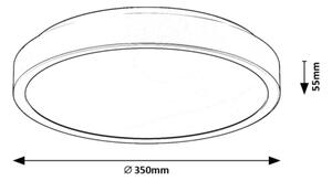 Rabalux 71258 - LED Koupelnové stropní svítidlo SAMIRA LED/36W/230V IP44 bílá