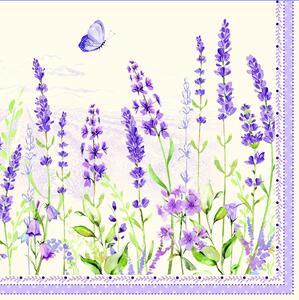 Easy Life Papírový ubrousek Lavender Field-33x33cm