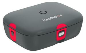 Kazeta na obědy HeatsBox HB-03-102B Černý Šedý Obdélníkový 0,25 L