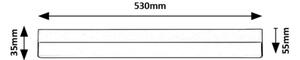 Rabalux 78047 - LED Podlinkové svítidlo BAND LED/14W/230V 4000K černá