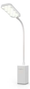 Nedis LTLR10WT - LED Stm. nab. dotyk. stolní lampa s klipem LED/5W/1200 mAh bílá