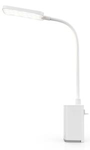 Nedis LTLR10WT - LED Stm. nab. dotyk. stolní lampa s klipem LED/5W/1200 mAh bílá