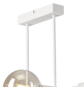 Lustr na tyči ASTRID 4xE27/60W/230V bílá