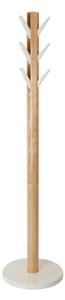 Umbra, Stojací věšák Flapper 165x57 cm | bílá/přírodní